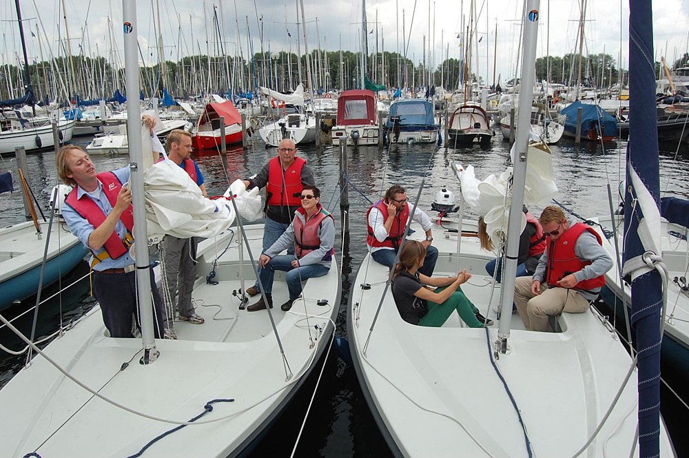 Im Bootshafen von Amsterdam