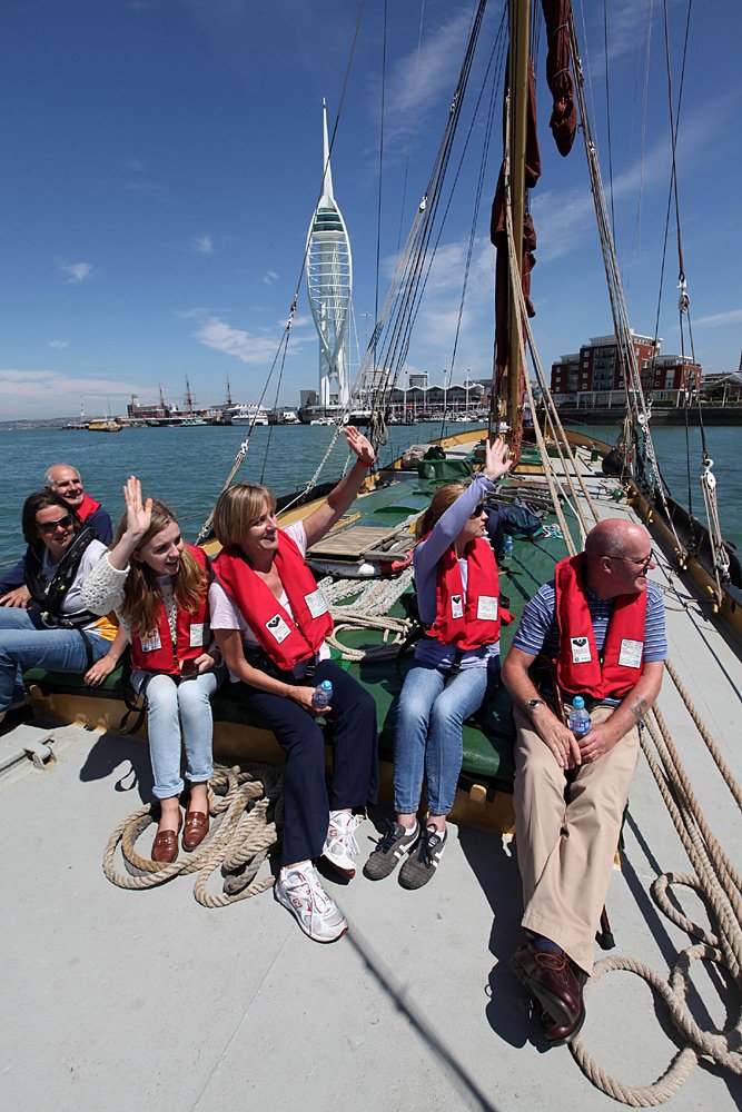 am Aussichtsturm in Portsmouth